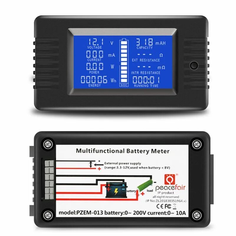 Battery meter. Multifunctional Battery Meter PZEM 015. DC 0-200v Voltage current Power Meter. Кулометр тестер аккумуляторов. Кулонометр для аккумулятора.