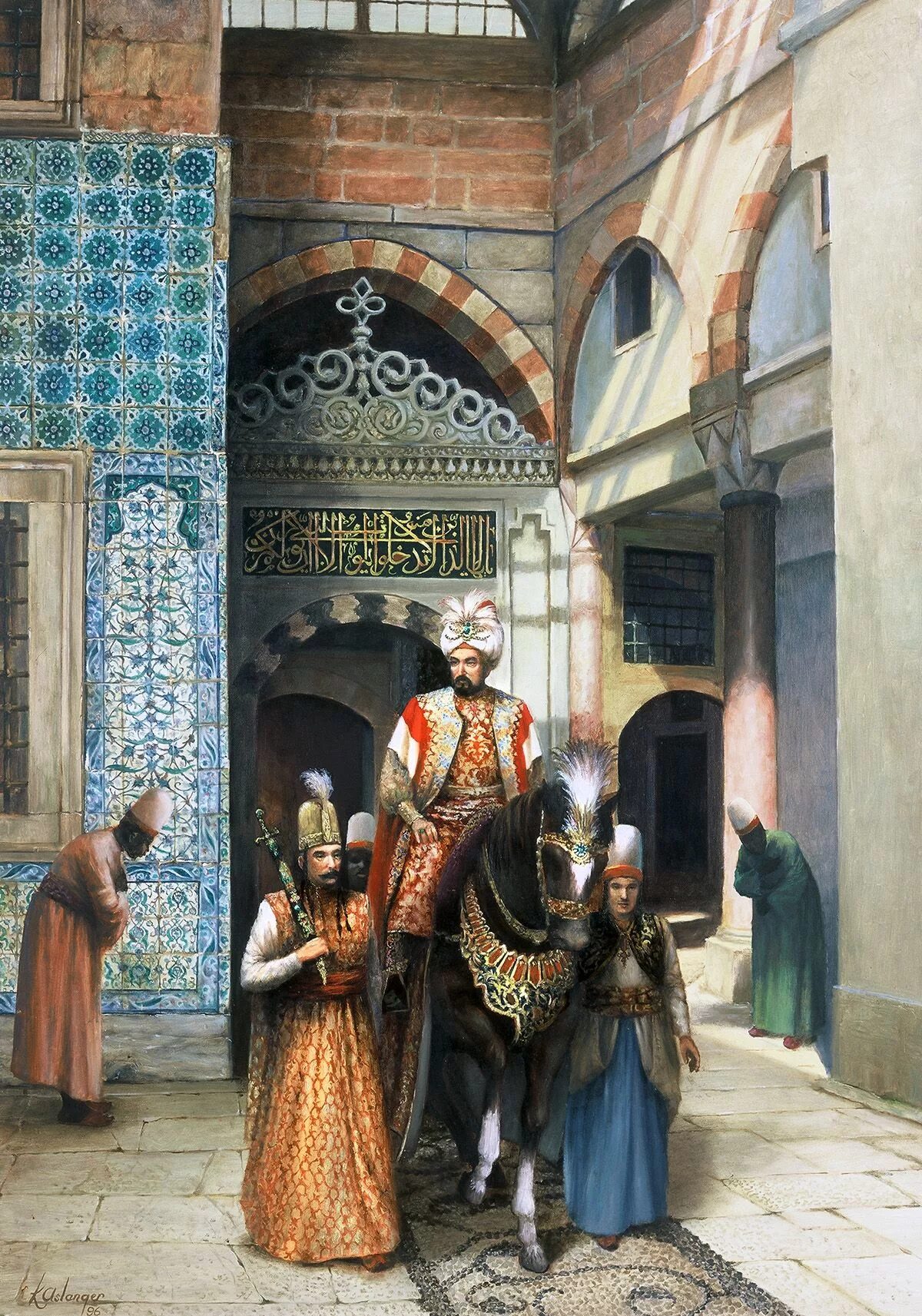 Оманская империя. Турция дворец Топкапы портрет Хюррем. Псманская тмперия Аслан Сулейман.