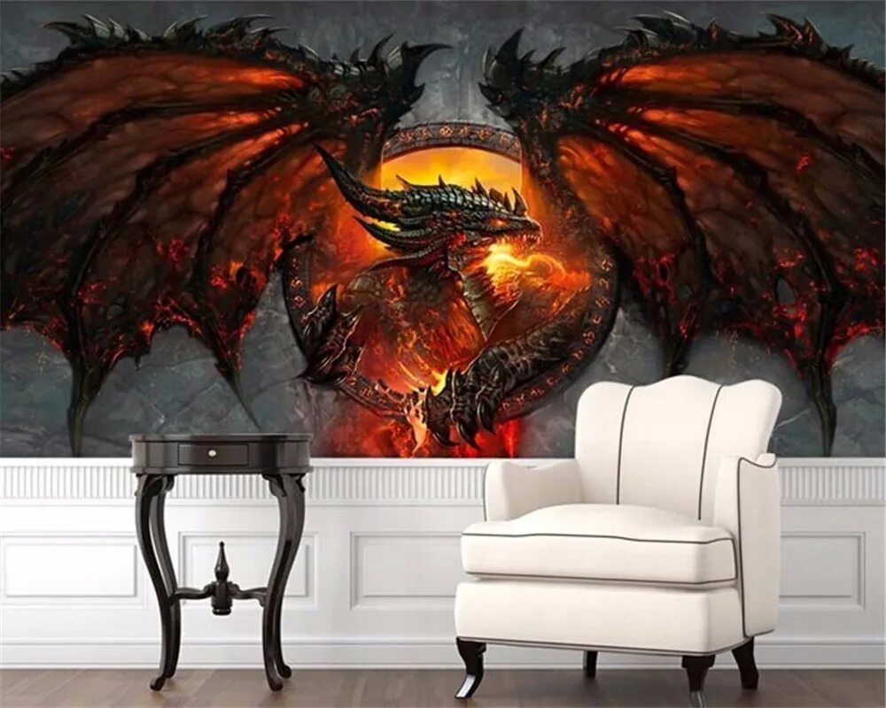 фреска дракон на стене. комната дракона. дракон для оформления стены. дракон для оформления стены. дракон на стене.