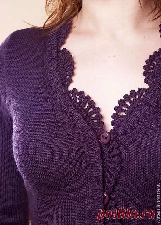 Окантовка горловины крючком. Как обвязать кофту. Схемы для обвязывания края крючком для начинающих. Обвязка горловины крючком. Обвязка жакета крючком.