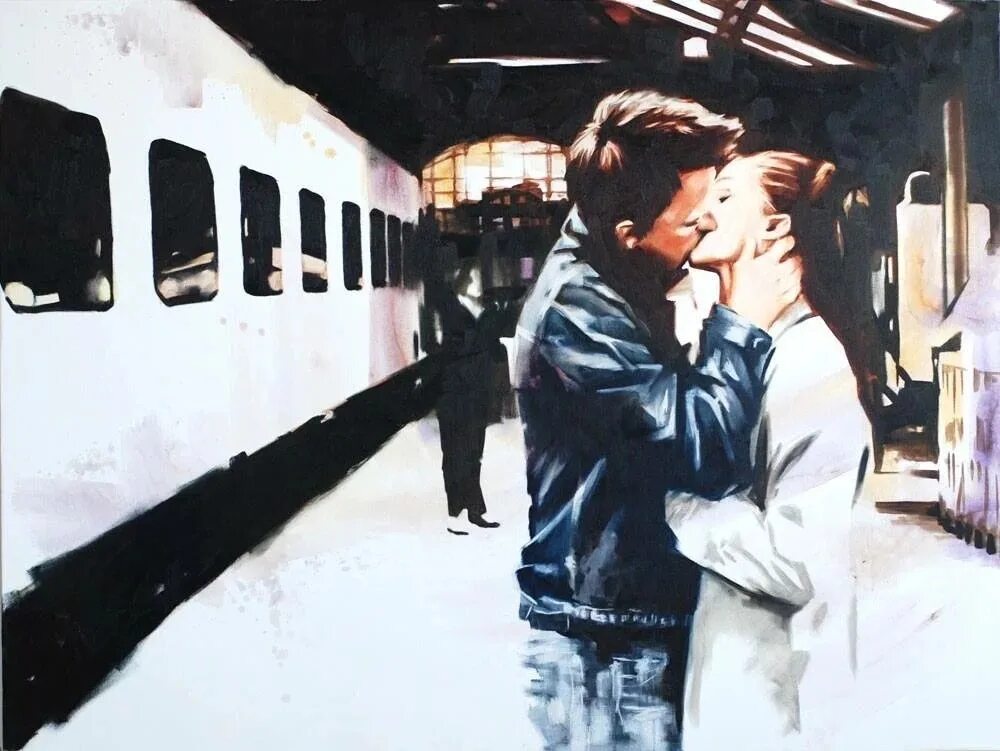 На расставание есть трибьют. Встреча на вокзале влюбленных. Встреча на перроне. Расставание на вокзале. Поцелуй на вокзале.