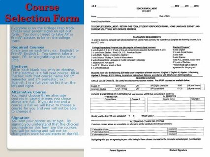 Form selection