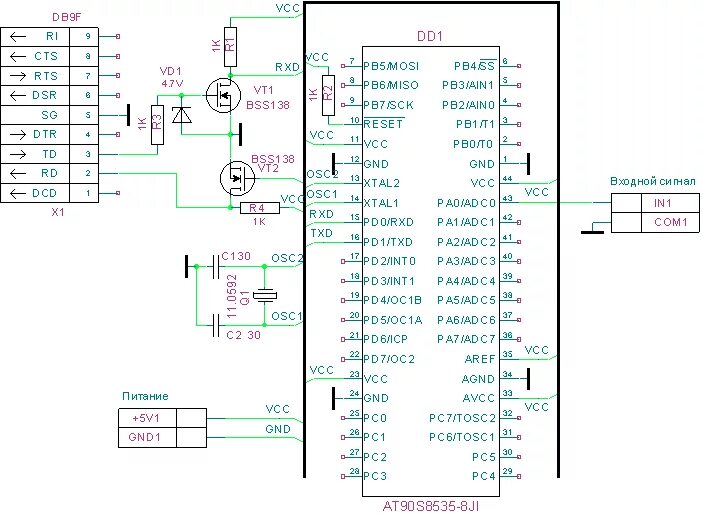 Схема осциллографа AVR. Схемы осциллографов на микроконтроллерах. Осциллограф из ПК программа.