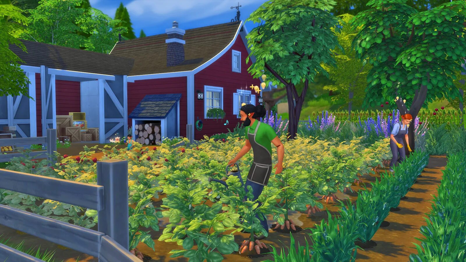 Симс 4 мод деревья. Sims 4 ферма. sims 4 сельская жизнь. симс 4 деревенская жизнь. дом фермера симс 4.
