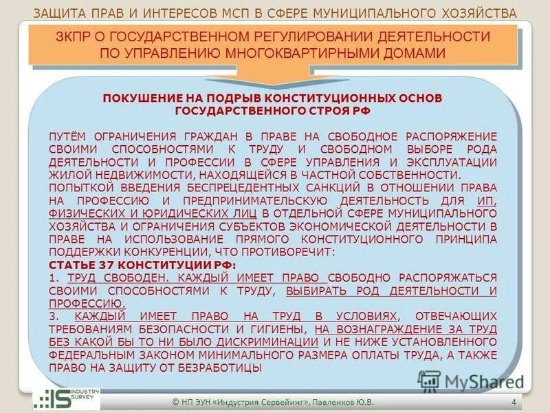 свободное распоряжение своими способностями