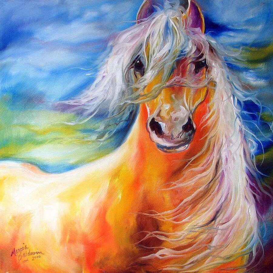 Marcia Baldwin картины лошади. Лошадь красками. Лошади краски красивые. Картины с лошадьми на природе.