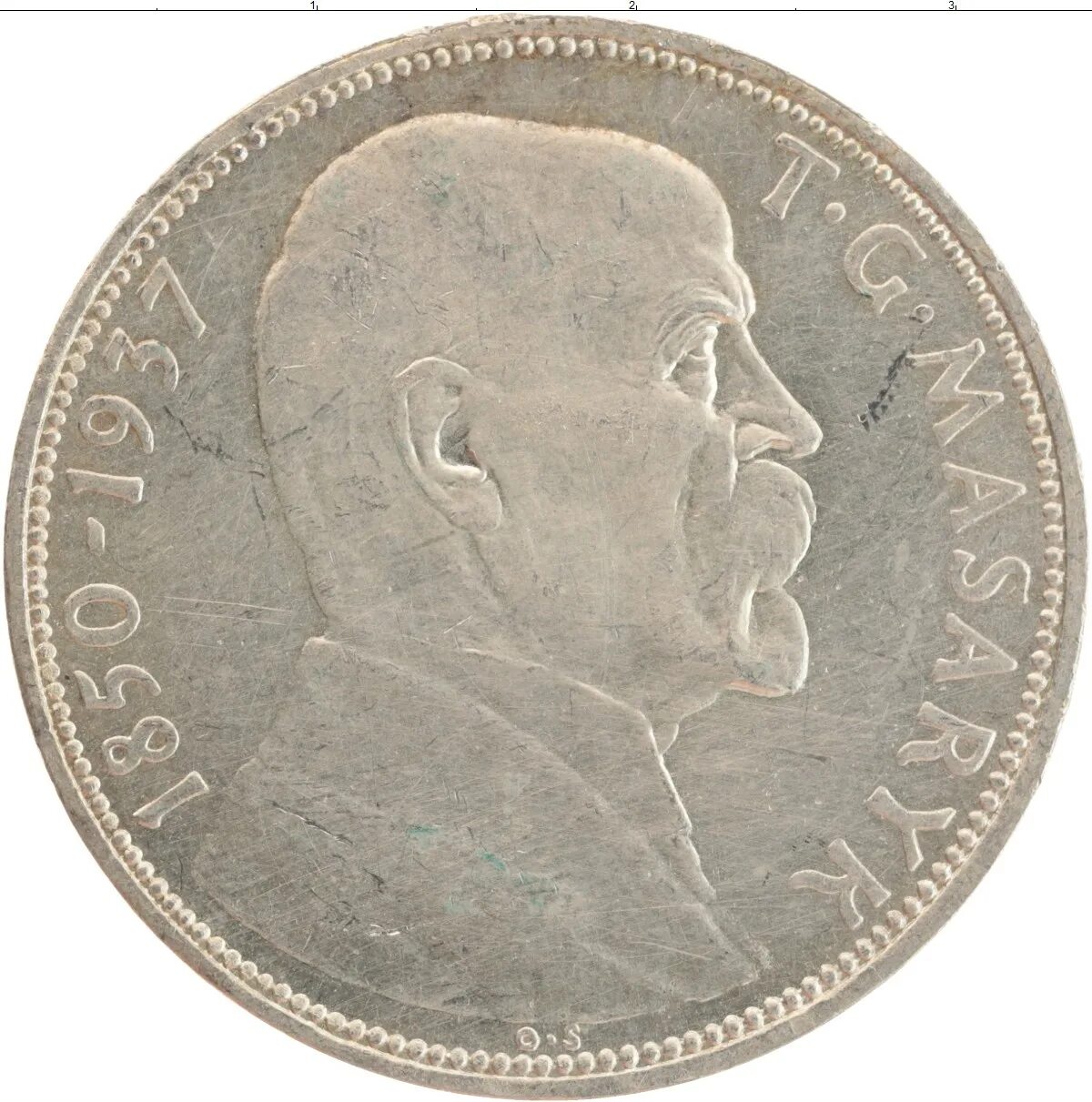 Чехословакия 1937. 20 Крон 1933 Чехословакия. Медаль серебро Чехословакия 1850-1935 Масарик. 20 Крон в рублях.