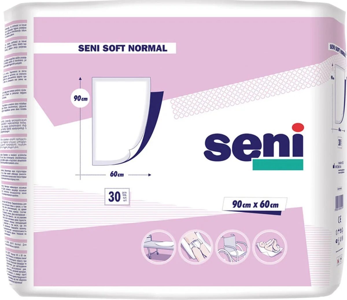 Одноразовые пеленки для лежачих больных купить. Пеленки Seni Soft normal 90*60. Seni пеленки гигиенические Seni Soft 90 х 60. Пелёнки одноразовые 60х90 Seni Soft. Пеленки Seni Soft normal se-091-sn05-j03, 60 х 90 см.