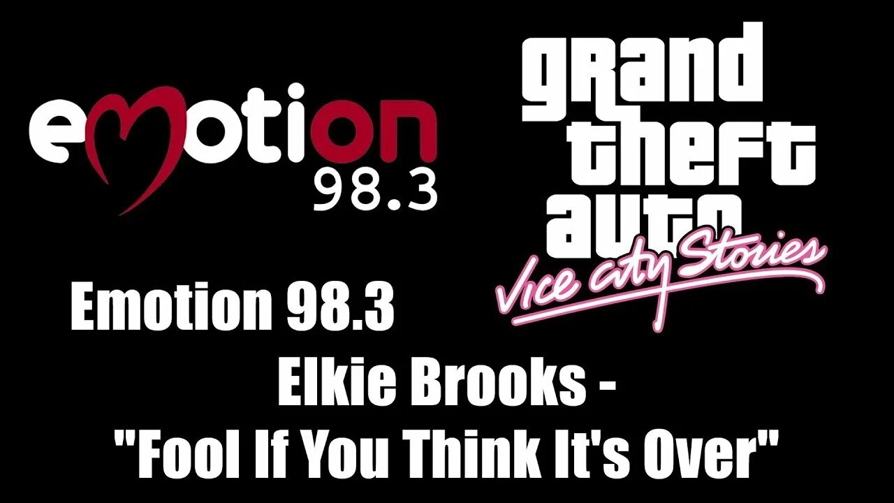 Radio emotions. Emotion 98.3. Elkie Brooks – Fool if you think it's over. Fool if you think it's over перевод. Саундтрек Grand Theft auto: vice City Craig Conner, Robert de negro, Colin Anderson, Grant Middleton, Brian Baglow.