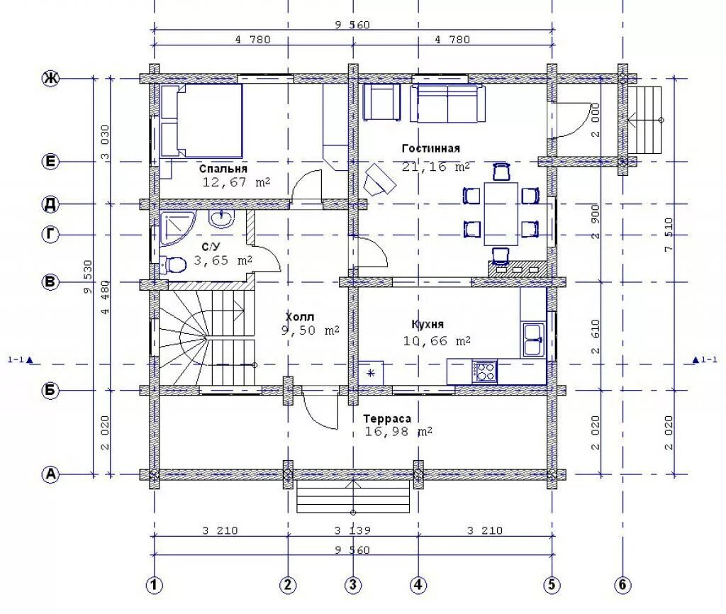 Размеры первого этажа. План дома с осями. План этажа с осями. Оси на плане. План первого этажа.