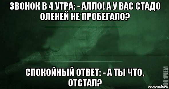 Звонили в 4 утра. Звонок в утра Алло. Мемы с игрой слов. Спокойный ответ. Я В 4 утра.