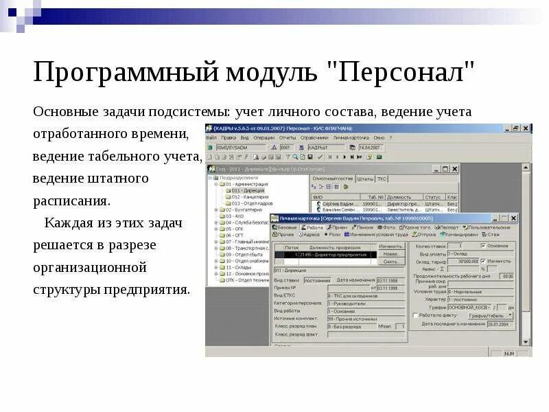 Ведение и учет задач. Программный модуль. Учёт личного времени. Модуль для персонала. Программный модуль персонал.