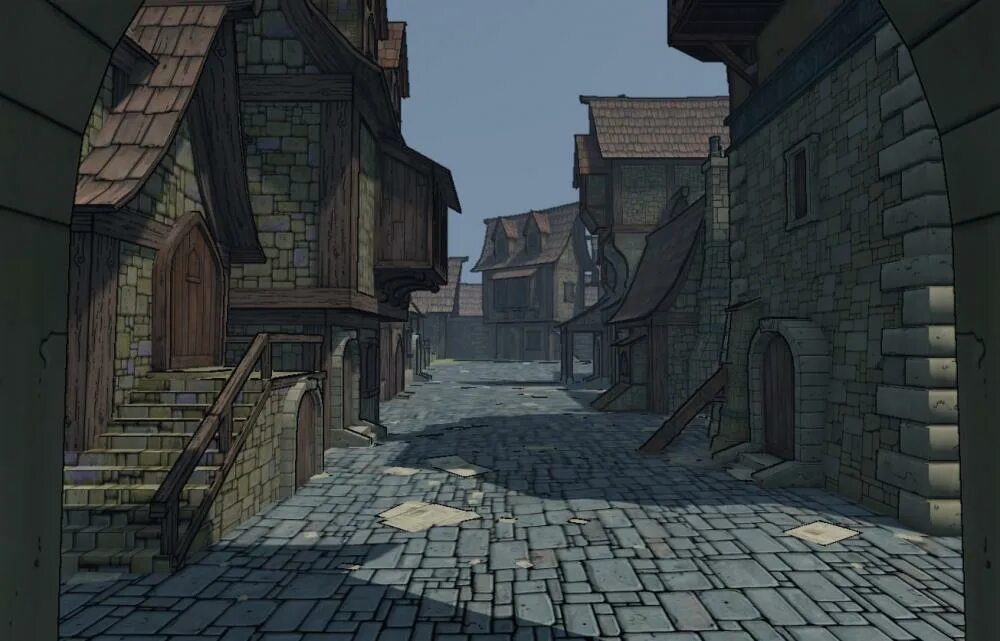 Локация референс переулок. Широкая улица средневековая. A medieval town. Средневековая деревня фэнтези. A medieval town.
