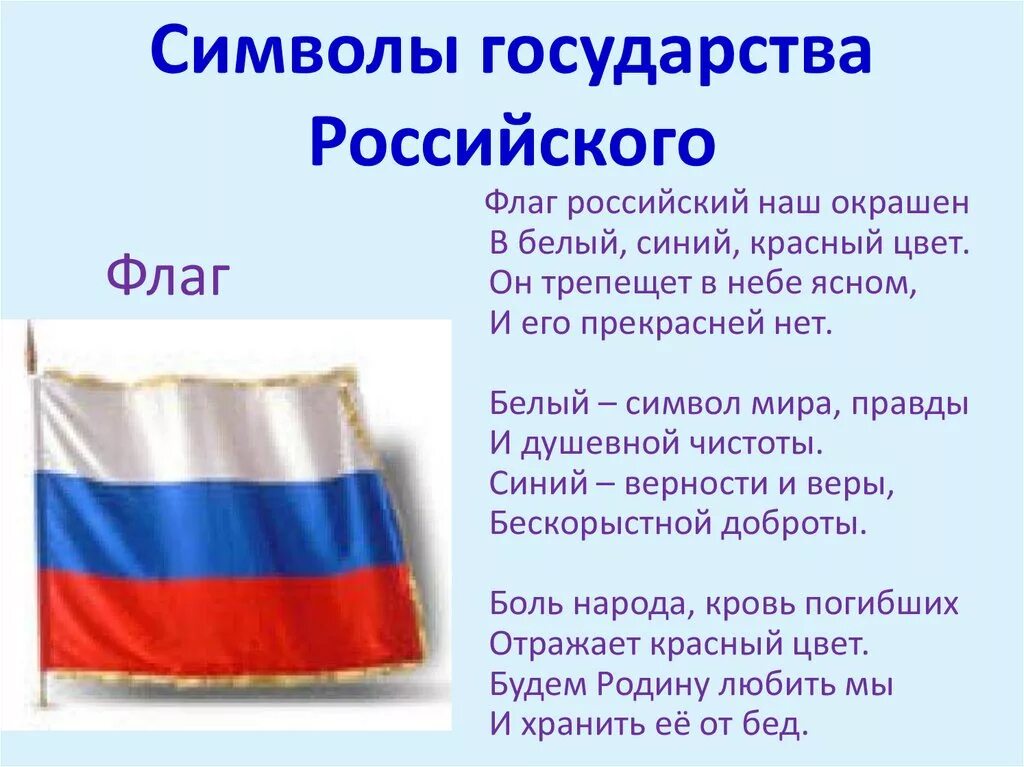 Описание и порядок официального использования флага
