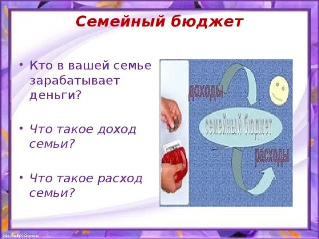 Семейный бюджет окружающий 3 класс учебник