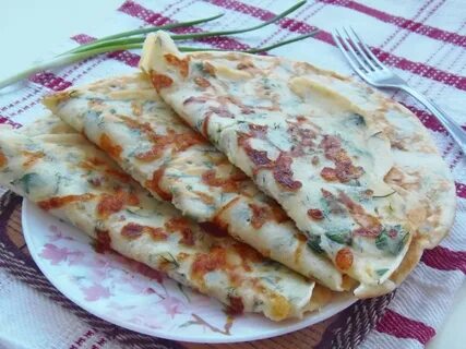 Как приготовить блины с колбасой