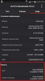 Смартфоны объем встроенной памяти