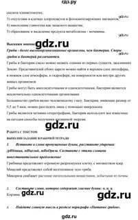 Биология пятый класс параграф 19