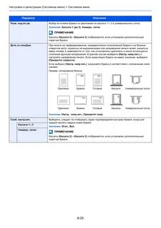 Системное меню kyocera