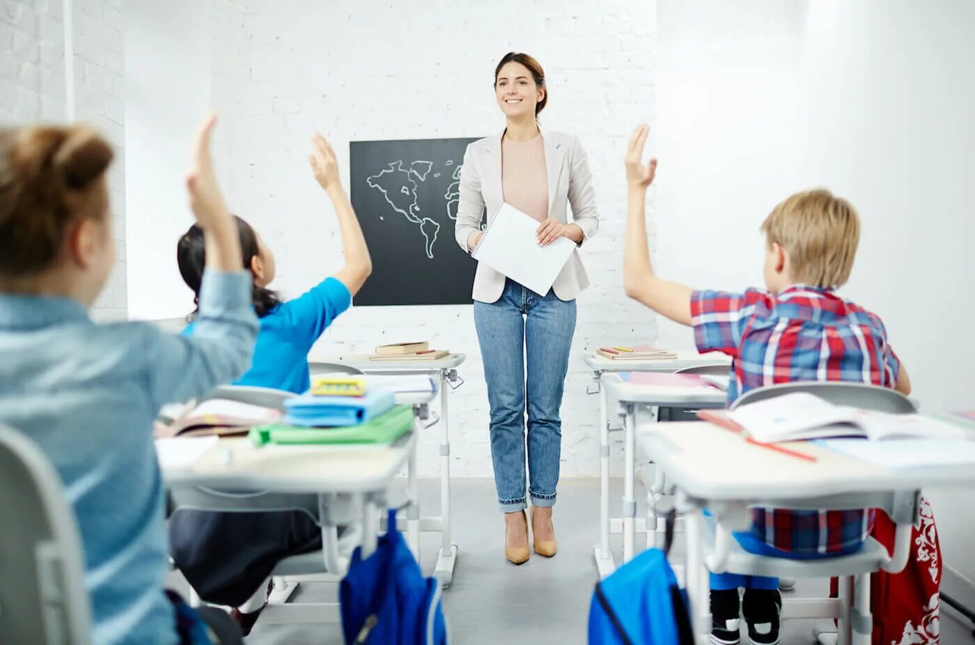 Talking at the lessons