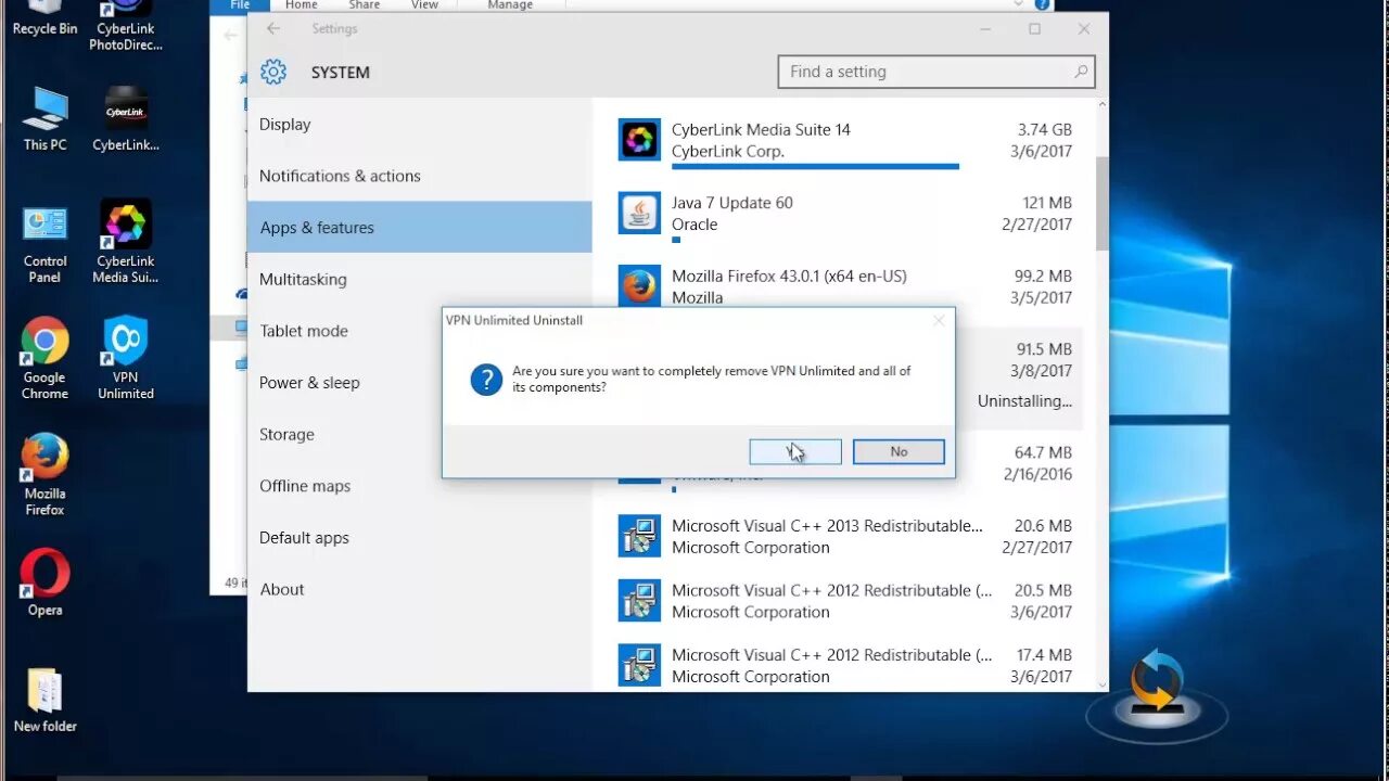 Cannot uninstall. Uninstall.