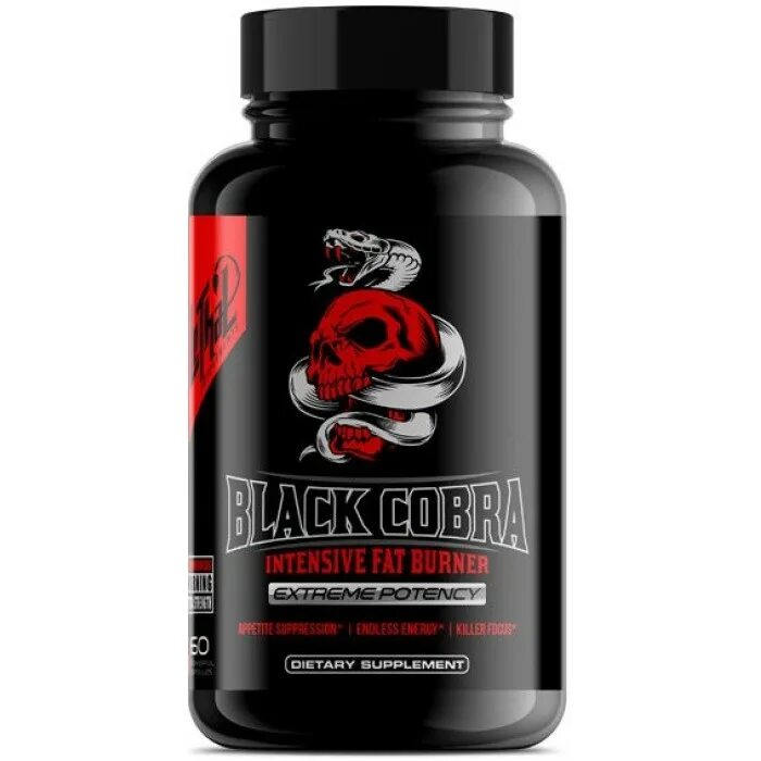 Жиросжигатель Кобра Блэк. Fat Burner / 60 капс.. Cobra спортивное питание. Жиросжигатели для мужчин.