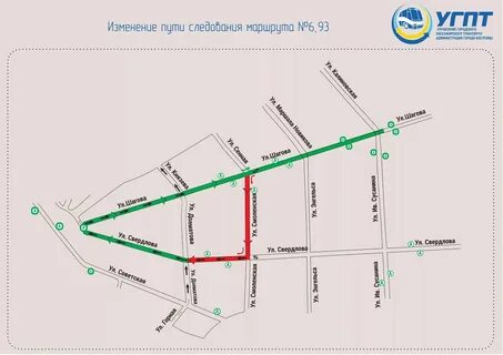 Схема движения автобусов 24