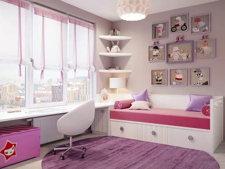 Идеи интерьера комнаты для девочки Discover the most trendy bedroom for girls to create a unique space of interior