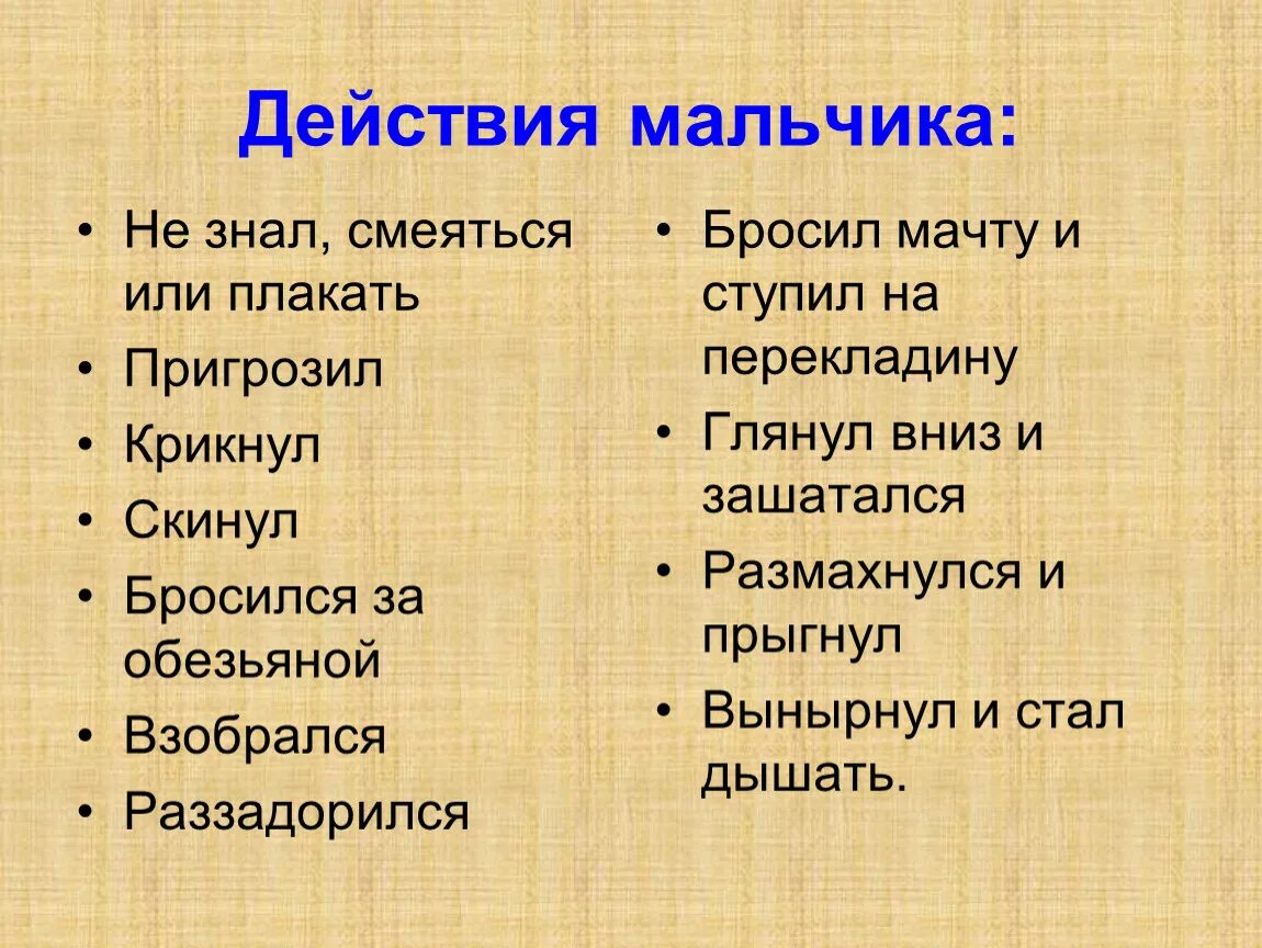 Действие для мальчика. План рассказа прыжок. Действие для пацана. План к рассказу прыжок 3 класс.