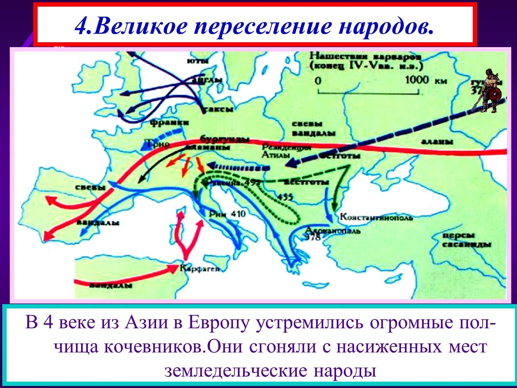 Великое расселение. Великое переселение народов (IV-vi века н.э.). Великое переселение народов Гунны карта. Карта Великого переселения народов 5 век. Римская Империя и великое переселение.