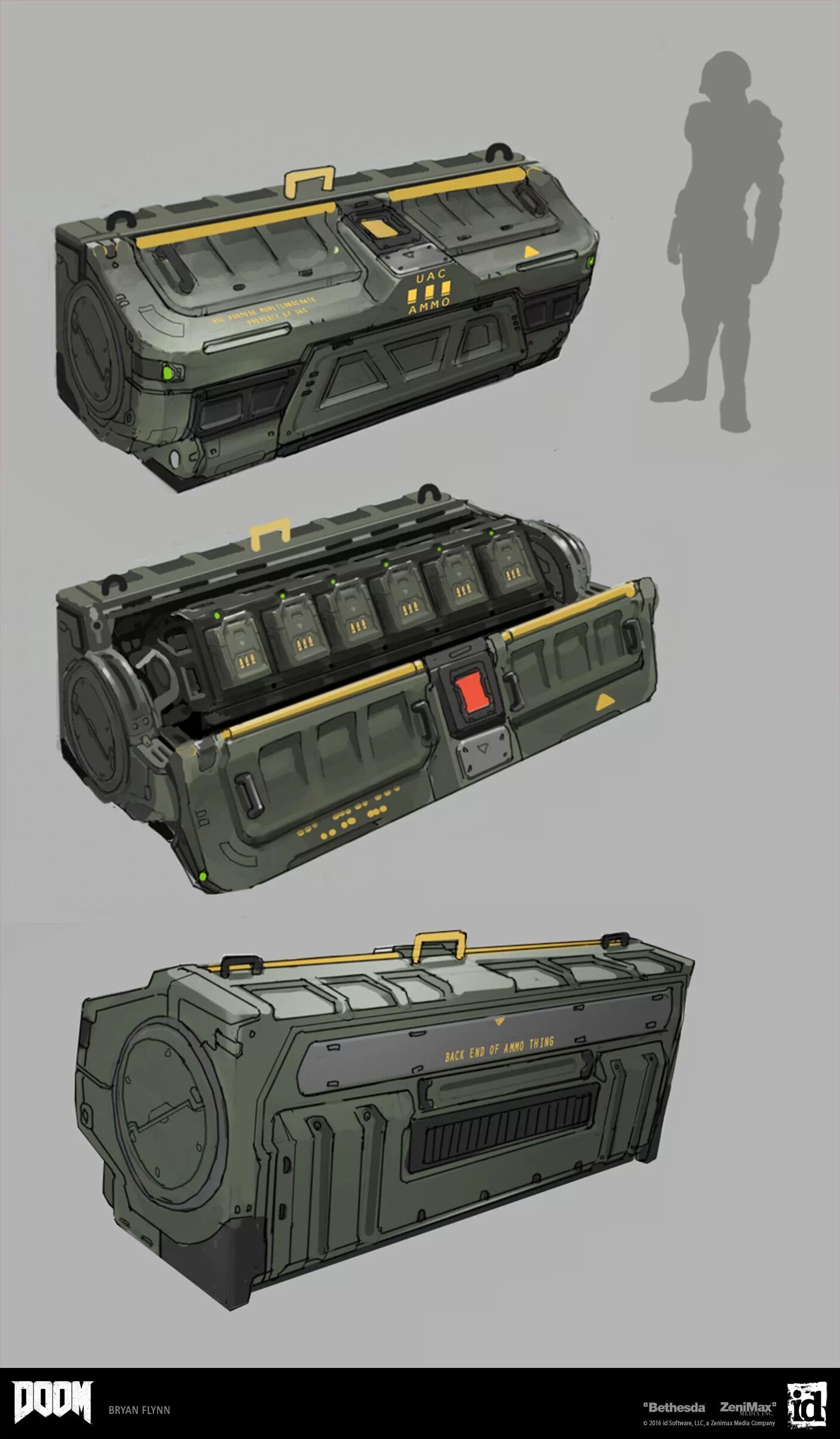 Weapon and armor crates once human