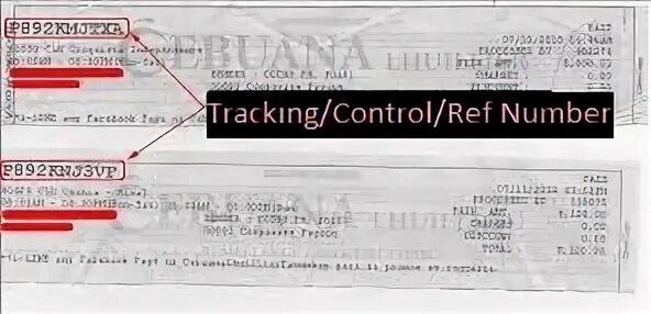 Control number. Control number