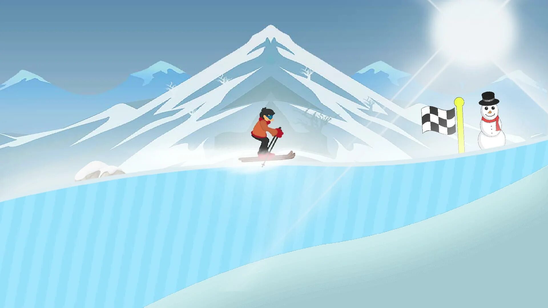 Snowadwenture screenshot. Ski adventure