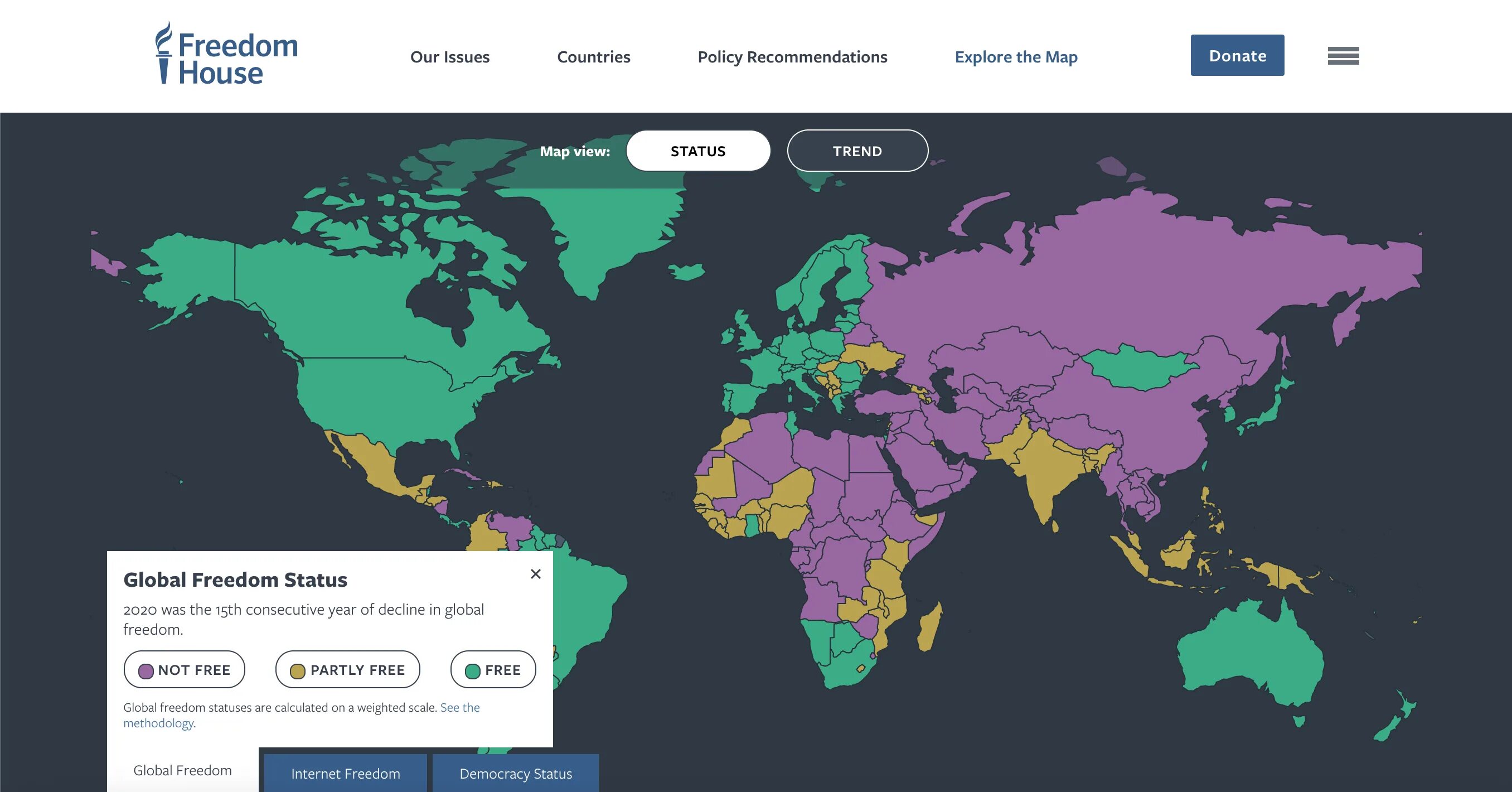 Freedom House 2020. Freedom House Map. Freedom House рейтинг стран. Карта Freedom для россиян.