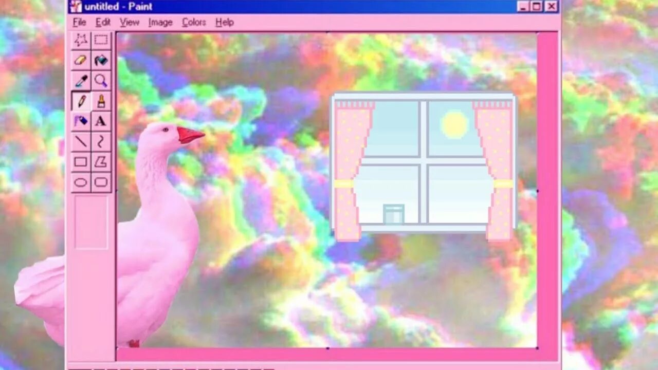 Розовый Гусь. Розовый Гусь в окне\. Розовый Гусь (Video Edit) ACONTRARI. Розовый Гусь рисунок.