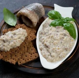 Еврейское блюдо из селедки форшмак