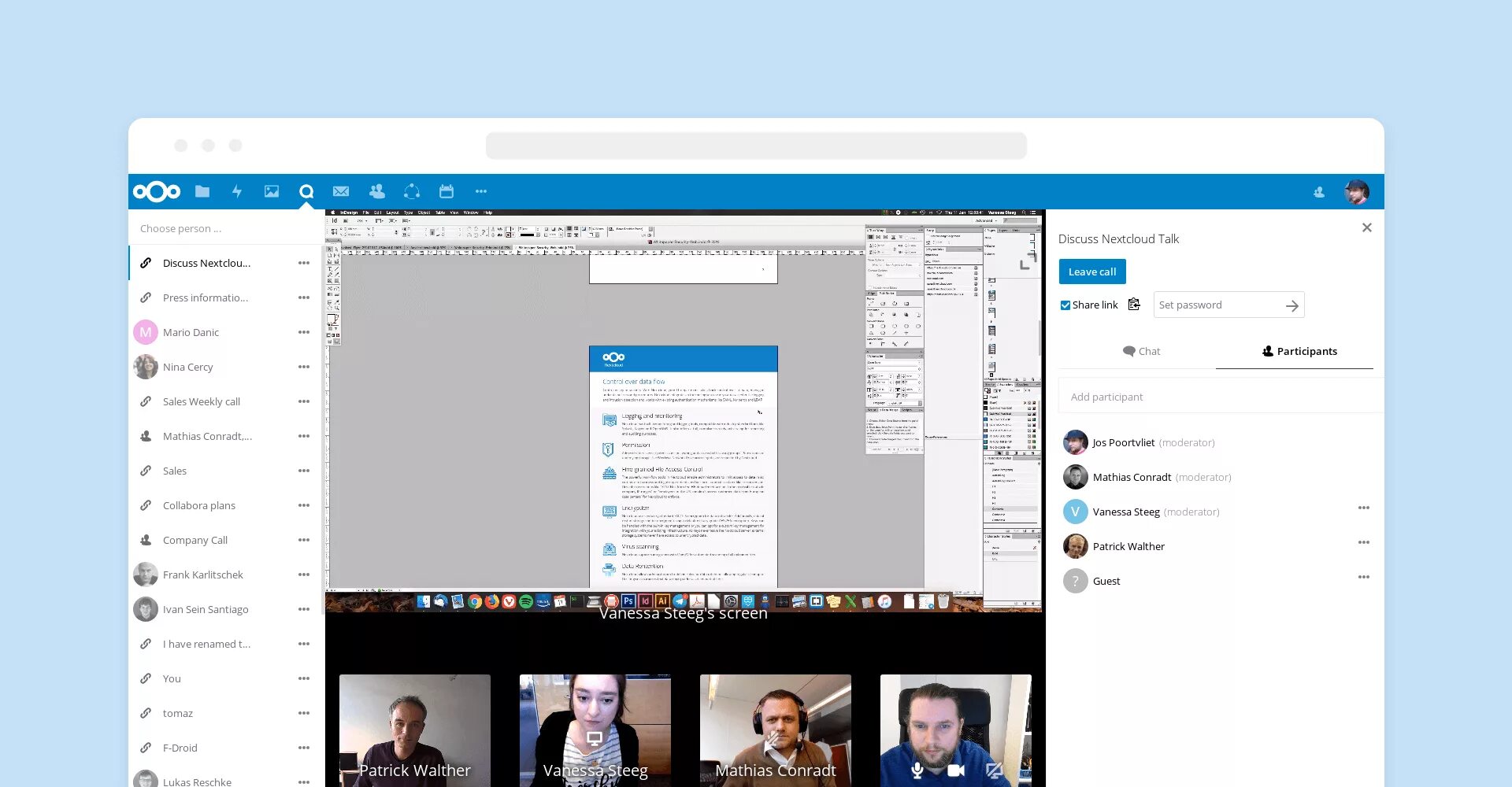 Nextcloud talk. Nextcloud чат. Nextcloud презентация.