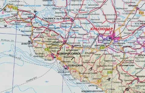 Благовещенск на карте краснодарского