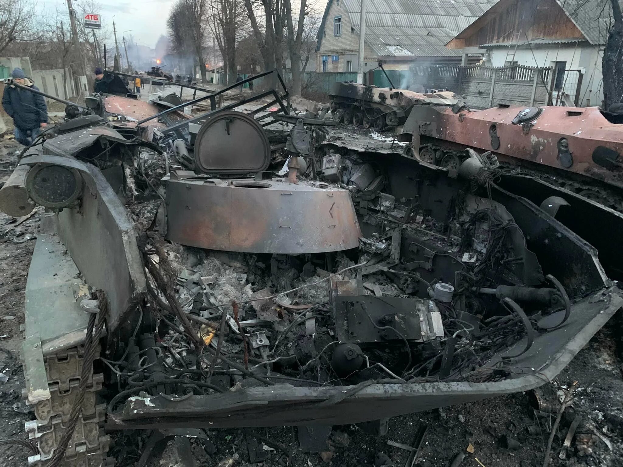 Подбитая техника в курской