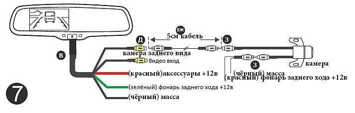 Подключение авторегистратора. Распайка камеры заднего вида автомобиля. камера заднего вида распайка проводов 2.5. камера для зеркала заднего вида схема 5 проводов. подключение камеры 5 проводов.