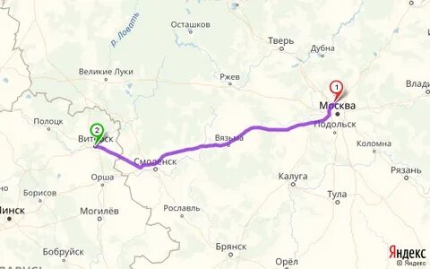 Могилев смоленск расстояние