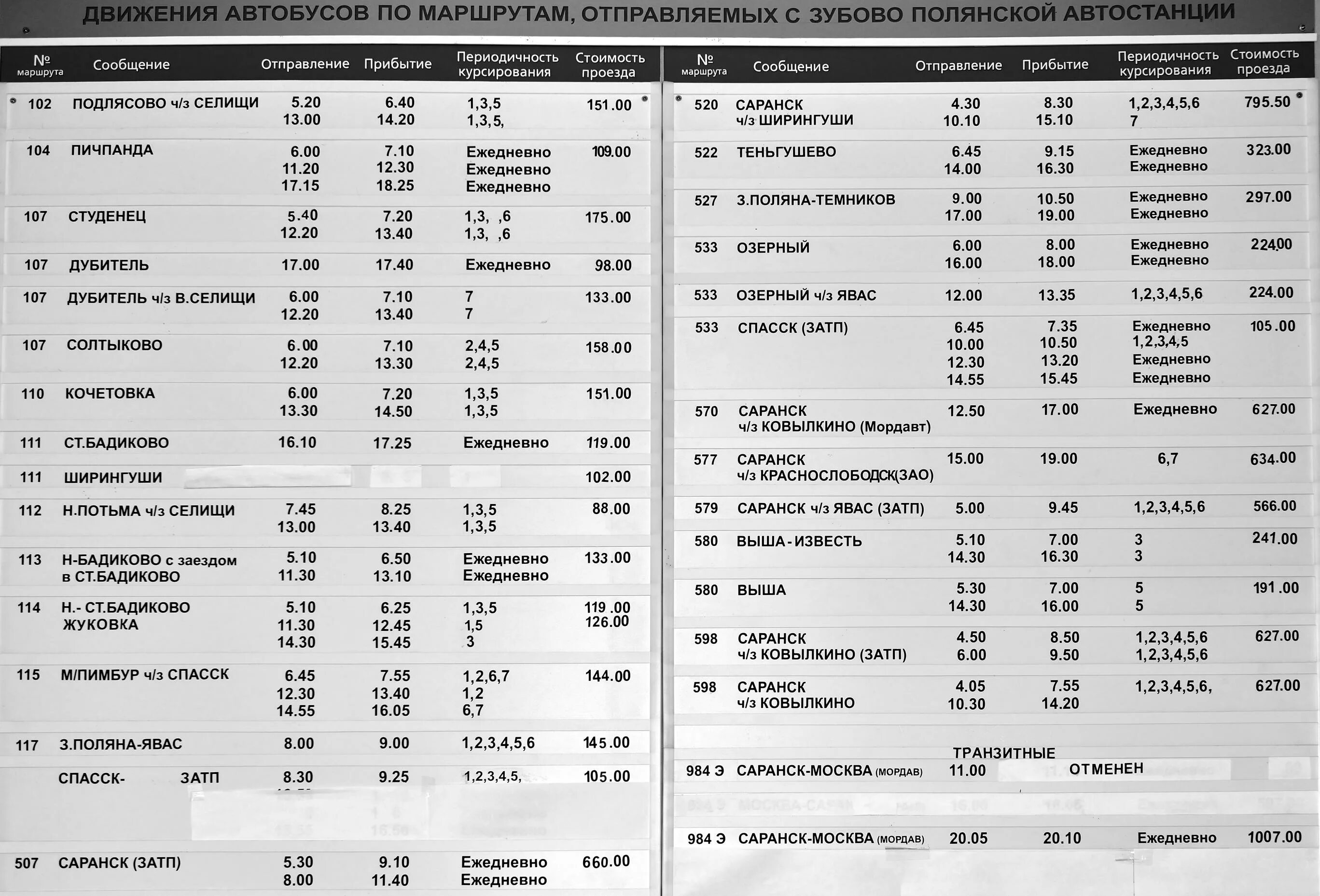 Расписание 106 автобуса саранск. Расписание автобусов Явас Зубова Поляна. Расписание автобусов. Расписание автобусов Зубова Поляна. Автовокзал расписание автобусов.