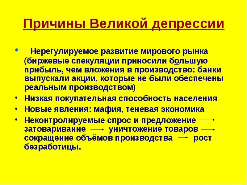 События великой депрессии. Причины Великой депрессии 1929-1933. Причины Великой депрессии в США. Причины Великой депрессии 1929-1933 в США. Экономические последствия Великой депрессии.