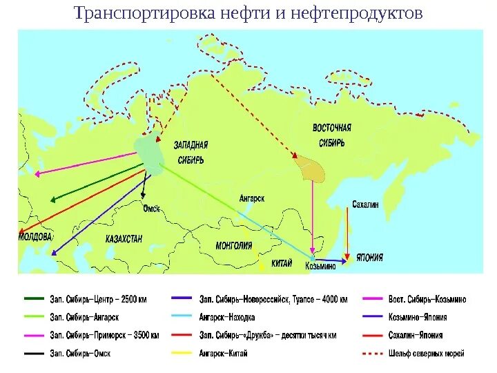 Основные пути транспортировки нефти в России. Карта транспортировки нефтепродуктов в России. Основные направления нефти и газа в России. Основные направления транспортировки нефти в России.