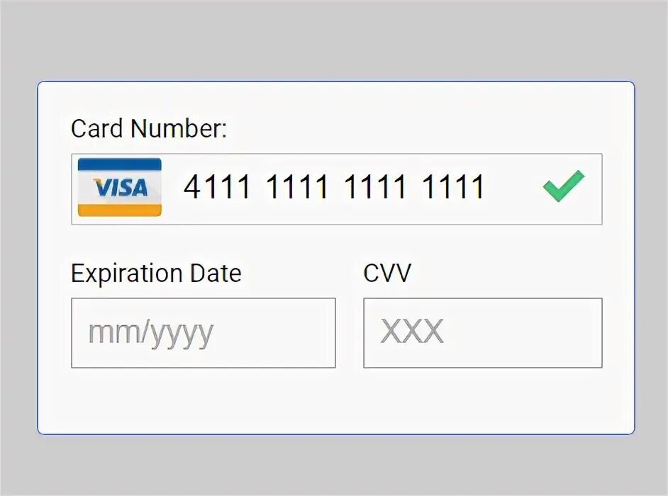 Credit card number is invalid