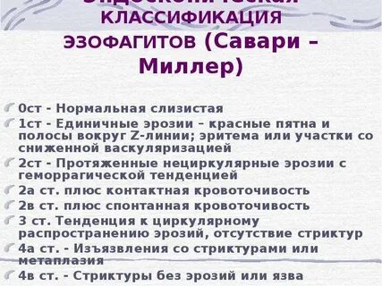 Код мкб эзофагит