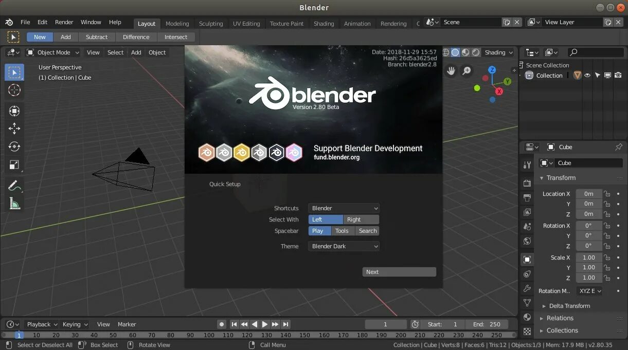 Blender install