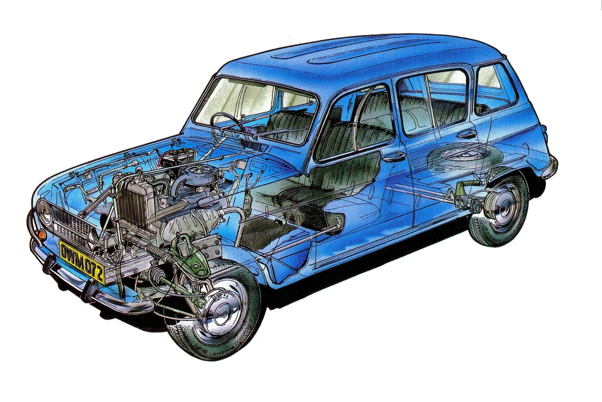 Устройство renault. Renault 4l. Renault 4. Рено 4 кузов. Renault 12 Cutaway.