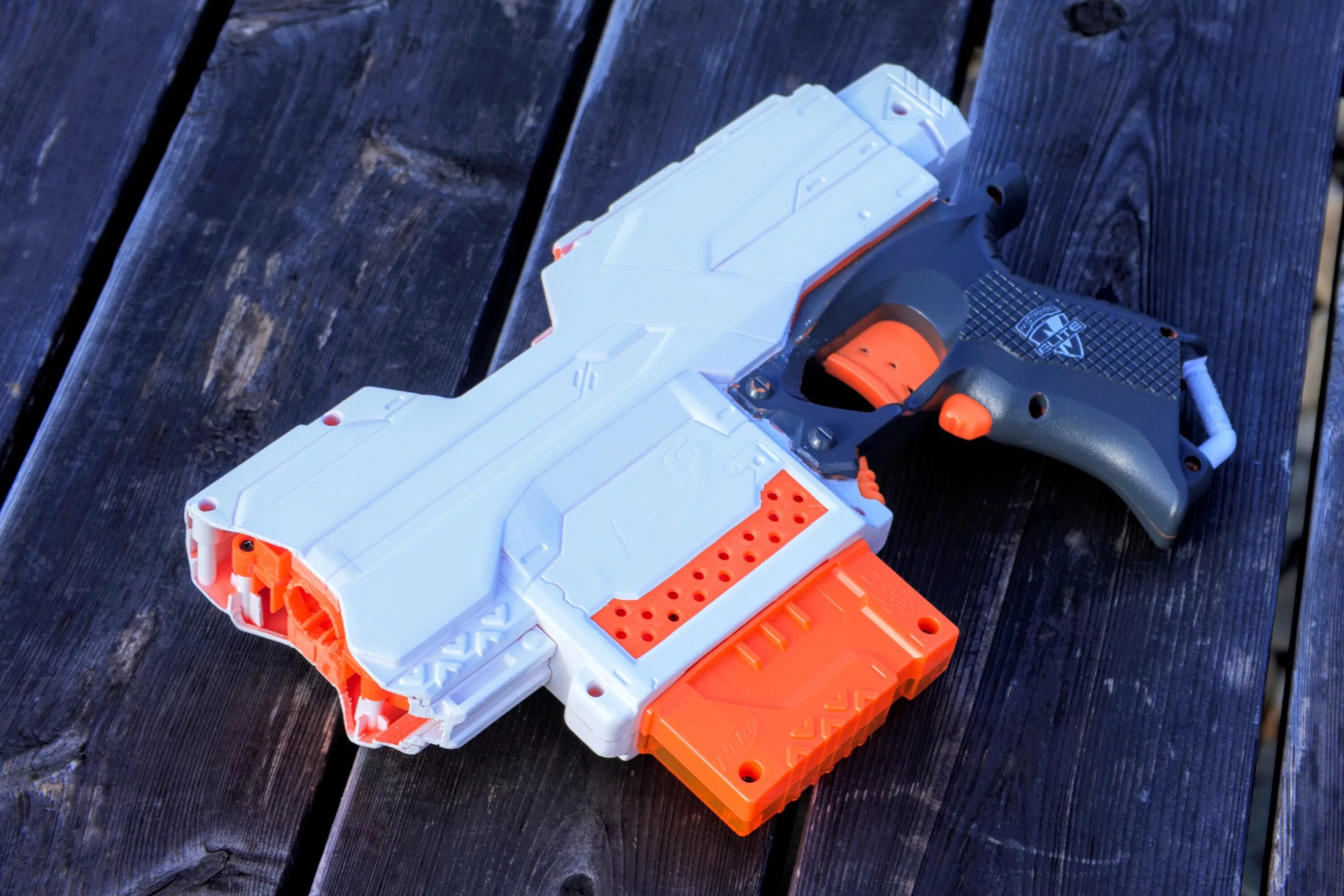 Нерф страйф. Nerf stryfe custom. нерф кастомный страйф. модули hk 416 для nerf stryfe. nerf elite stryfe.