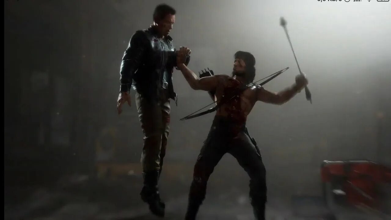 Рэмбо терминатор. Mortal kombat 11 рэмбо. рэмбо против терминатора. мк рэмбо против терминатора. терминатор и рембо мк11.